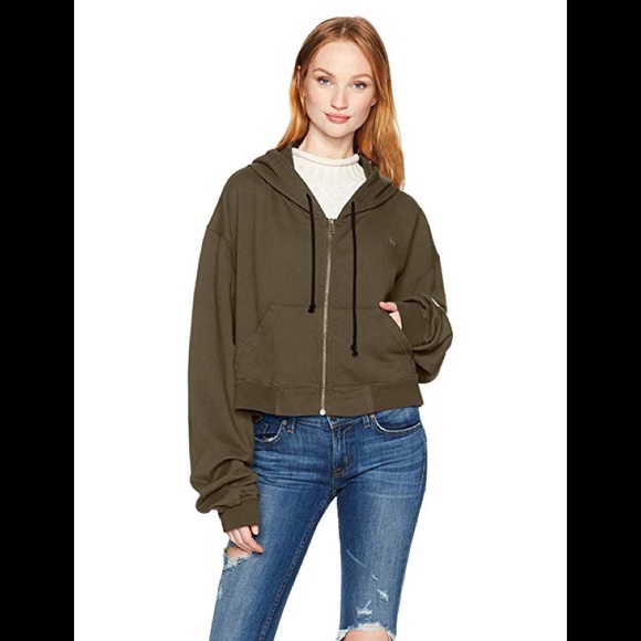 Scotch&Soda Maison Crop Camo Camp Hoodie Jacket - Picture 2 of 10